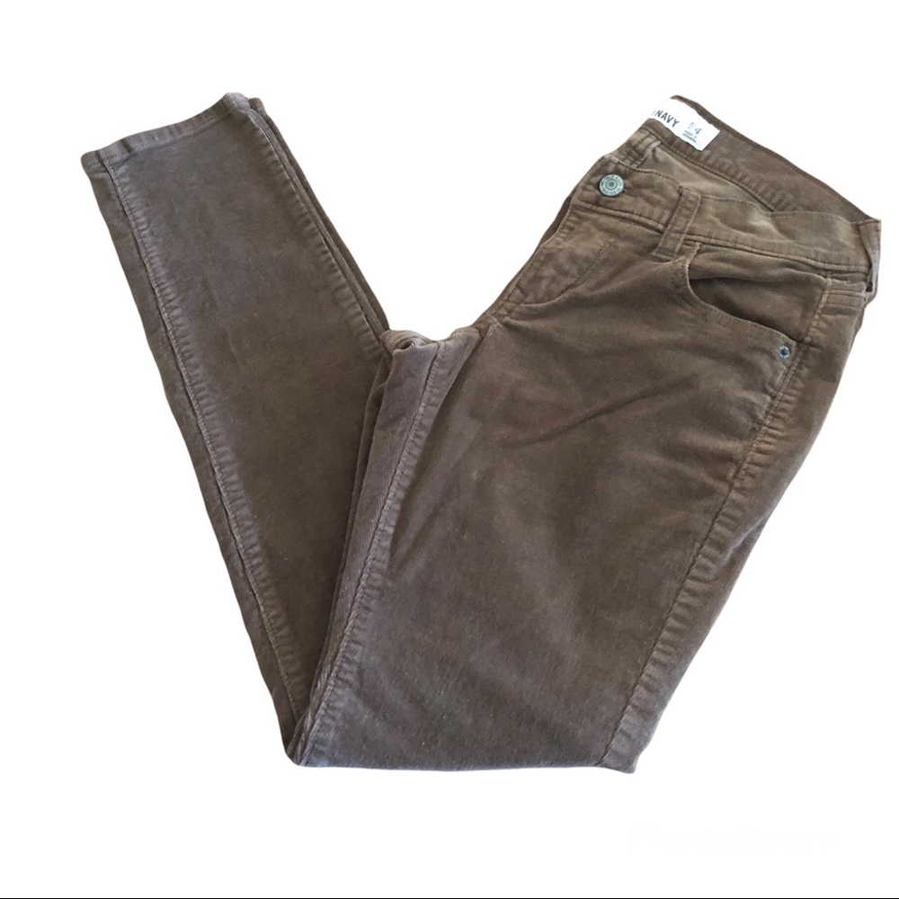 Old Navy Rockstar Skinny Brown Aniseed Corduroy Pants Women's Size 4